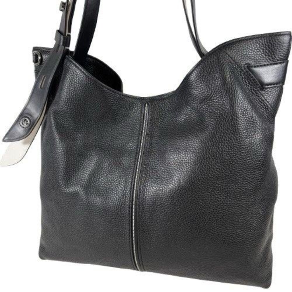 Michael Kors DOWNTOWN ASTOR Black/White Leather Lg Shoulder Tote Bag NWOT $498 - Picture 4 of 16